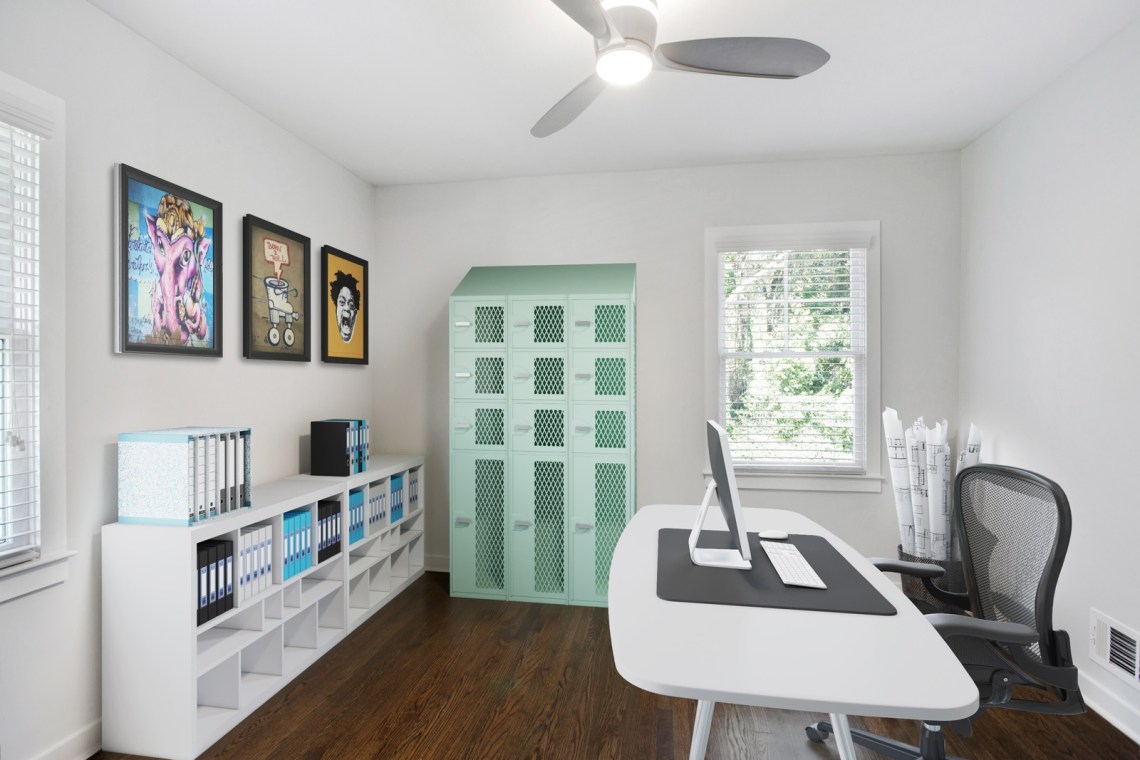 1staged craft room bedroom