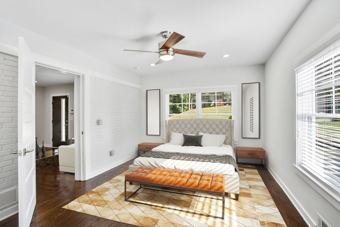 1staged master bedroom carport